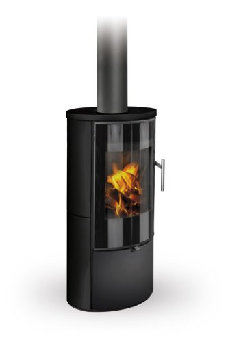 ROMOTOP LAREDO 01 csempe kandallókályha - fényes fekete