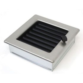   170 x 170 mm állítható zsalus inox kandalló szellőzőrács
