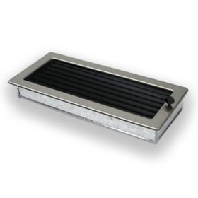   170 x 370 mm állítható zsalus inox kandalló szellőzőrács