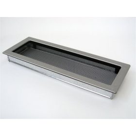 170 x 490 mm inox kandalló szellőzőrács