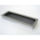170 x 490 mm inox kandalló szellőzőrács