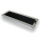 170 x 490 mm állítható zsalus inox kandalló szellőzőrács