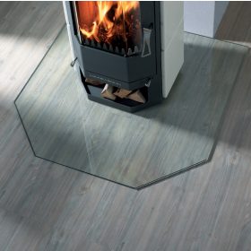   Átlátszó üveg alátétlap 100 x 100 cm 2x45° csapott sarok