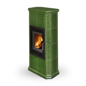   ROMOTOP GREMIO 4G csempe kandallókályha  - gyöngyházfehér