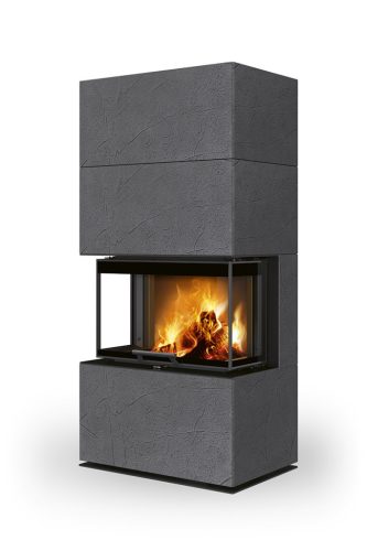 ROMOTOP CARA C 62 Thermaline beton kandallókályha - sötétszürke