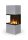 ROMOTOP e-LERA C 61 Thermaline beton kandallókályha - világosszürke
