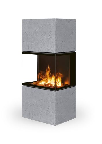 ROMOTOP e-LERA C 61 Thermaline beton kandallókályha - világosszürke