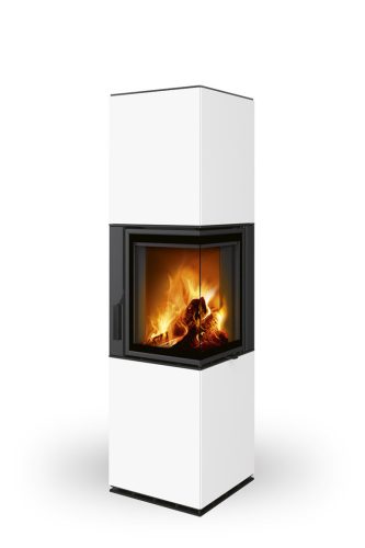 ROMOTOP HARMONY R 10 csempe kandallókályha - fényes fehér