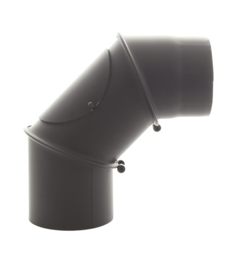 Füstcső könyök cső forgatható Ø 120 mm tisztítónyílással
