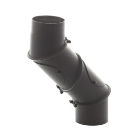   Füstcső könyök cső 3 tengelyes forgatható Ø 180 mm 2 db tisztítónyílással