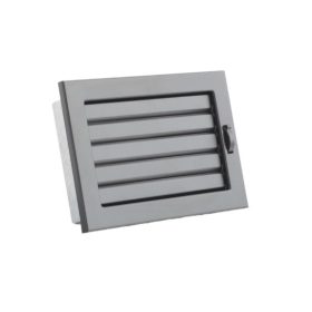   200 x 145 mm állítható zsalus fekete kandalló szellőzőrács