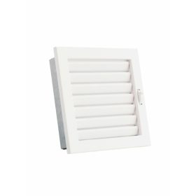   220 x 220 mm állítható zsalus fehér kandalló szellőzőrács