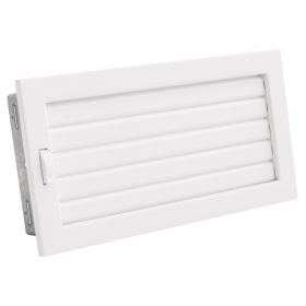   325 x 170 mm állítható zsalus fehér kandalló szellőzőrács