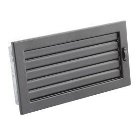  325 x 170 mm állítható zsalus fekete kandalló szellőzőrács