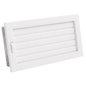   450 x 170 mm állítható zsalus fehér kandalló szellőzőrács