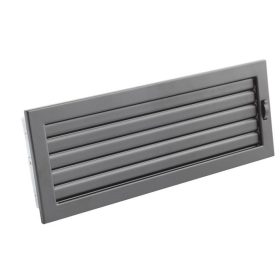   450 x 170 mm állítható zsalus fekete kandalló szellőzőrács