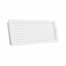   450 x 240 mm állítható zsalus fehér kandalló szellőzőrács