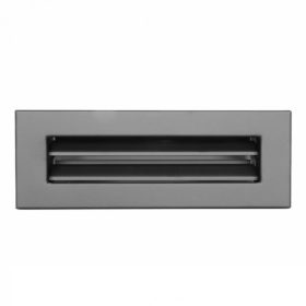 220 x 95  mm fix zsalus fekete kandalló szellőzőrács