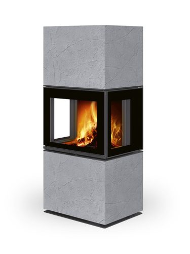 ROMOTOP LERA C G 61 Thermaline beton kandallókályha - világosszürke