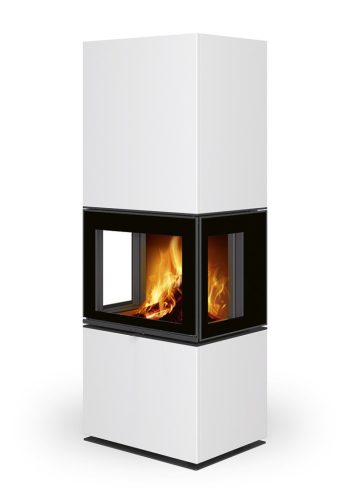 ROMOTOP LERA C G H 10 csempe kandallókályha - fényes fehér