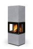 ROMOTOP LERA C G H 61 Thermaline beton kandallókályha - világosszürke