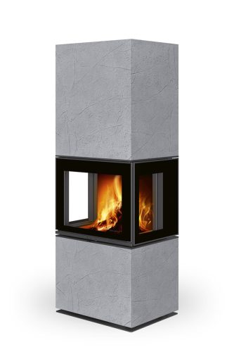 ROMOTOP LERA C G H 61 Thermaline beton kandallókályha - világosszürke