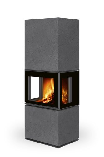 ROMOTOP LERA C G H 62 Thermaline beton kandallókályha - sötétszürke