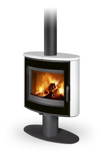 ROMOTOP STROMBOLI G T 10 csempe kandallókályha - fényes fehér