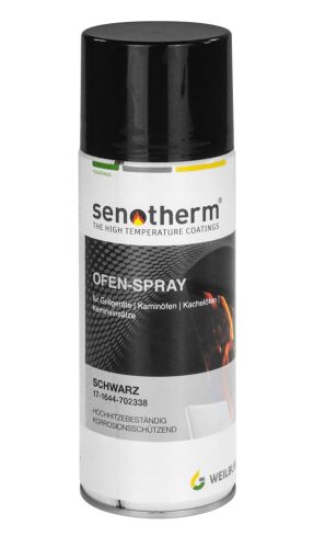 SENOTHERM 600 °C-ig hőálló fekete festék spray - 400 ml