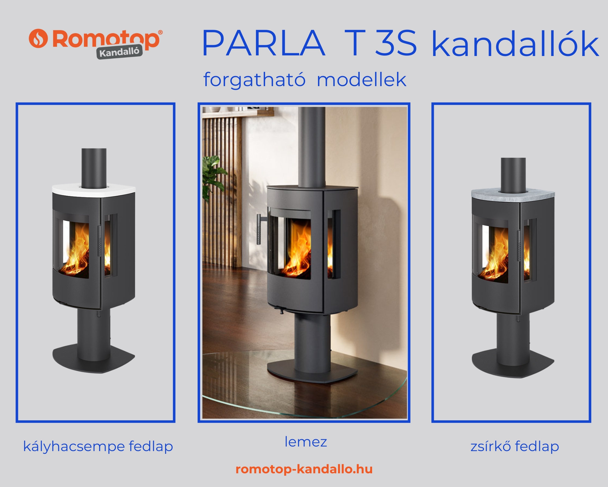 PARLA T 3S – A forgatható modell, ahol a tűz követi Önt
